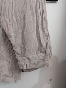 Men's Beige Casual Trousers
