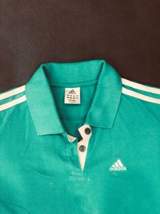 Adidas Green Polo T-Shirt