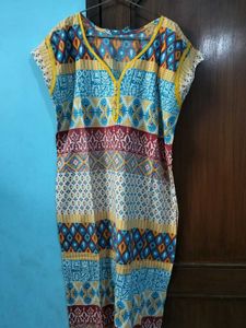 Colorful Print Dress
