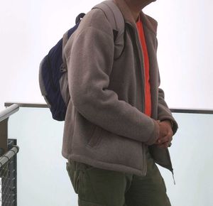 Men's Grey Fleece Jacket