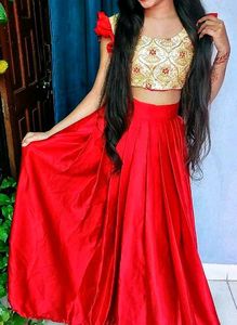 Red Lehenga Choli Set