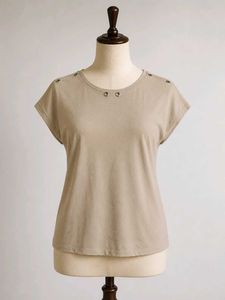 Nude Off Shoulder Top