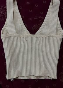 Ribbed V-Neck Tank Top