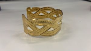 Elegant Gold Tone Cuff Bracelet