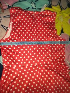 Retro Red Polka Dot Dress