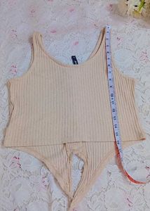 Ribbed Button-Up Tank Top