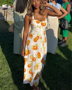 ZARA VIBRANT CITRUS PRINT DRESS