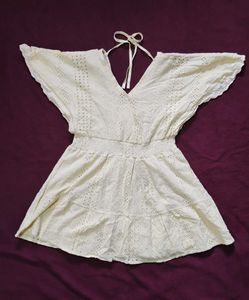 Light Or Butter Yellow Mini Dress