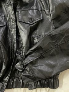Black Faux Leather Jacket