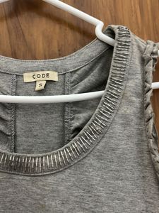 Grey Sleeveless Top