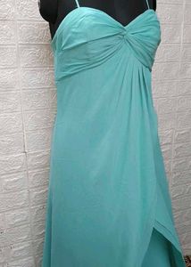 Elegant Mint Green Flowy Maxi Dress