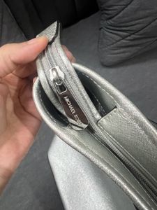 Michael Kors Silver Jet Set Travel Tote Bag