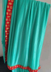 Elegant Teal Saree