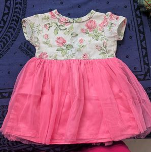 Floral Print Tulle Dress