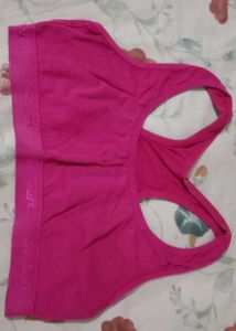 Pink Sports Bra