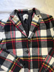 Classic Plaid Blazer Jacket