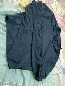 Dark Blue Long Sleeve Top