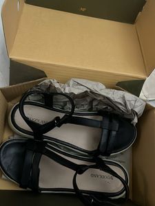 Woodland Black Sandals