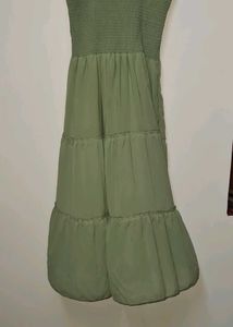 Smocked Tiered Midi Dress