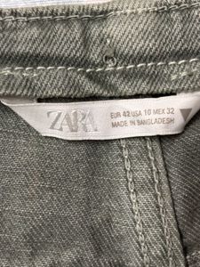 Zara Y2K-style low-rise micro denim shorts