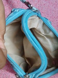 Quilted Pouf with wrist strap