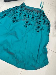 Designer Embroidered Teal lehenga