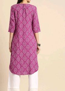 Printed Purple Kurta