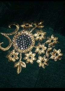 Elegant Emerald Green Saree