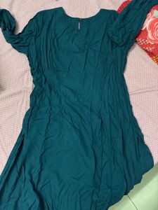 Elegant Teal Tunic Top