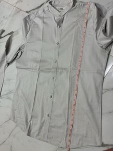 Classic Band Collar Men's Shirt