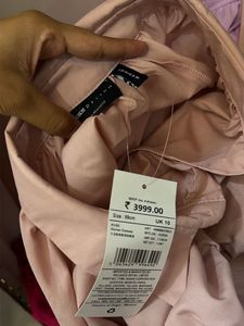 ASOS Pink Balloon Sleeve Shirt Dress
