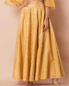 Chanderi Flared Skirt