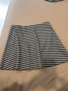 Trendy Striped skater skirt