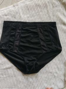 High-Waisted Black  Briefs