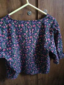 Floral Print Button-Up Blouse