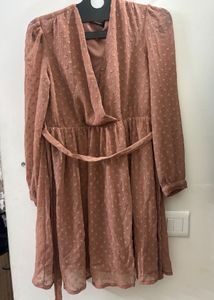 SASSAFRAS Chic Textured Midi Dress