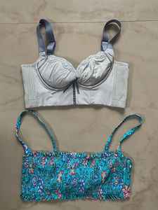 Two Bras: Classic & Floral Print