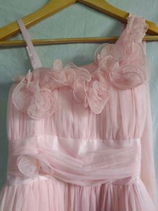 Elegant Pink Tulle Flower Girl Dress
