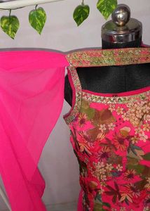 Brand New Heavy Rose Pink Sharara Set