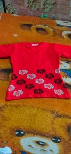 hot red sweater