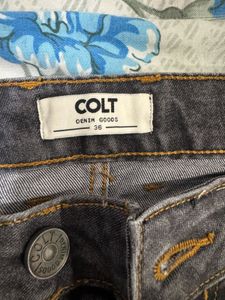 Dark Grey Denim Jeans