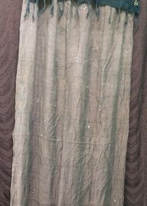 Brown Stool dupatta Rhinestone/Unique flower desig