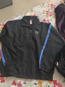 Men's Black & Blue Track Jacket
