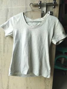 Trending Light Grey ZudioT-shirt Size L |MRP 599 |