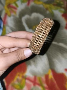 Sparkling Rose Gold Bangle