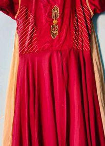 Elegant Red Kurta Set with Dupatta