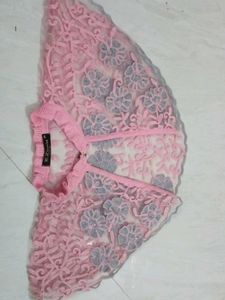 Pink Lace Shrug