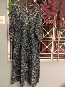 Women Cotton Kurtie A Shape