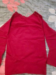 Stylish Red Tunic Top