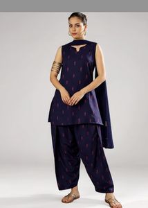 women printed rayon kurtaset with farshi salwar XL